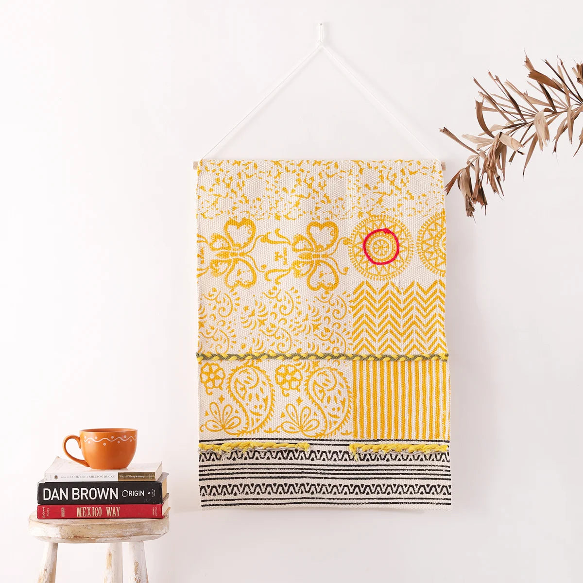 Hand Block Print Cotton Wall Macrame