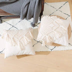 Macrame cushion cover with tassels detail — boho India