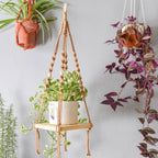 Macrame Planter in Square Shape - styled shot