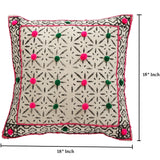 18″ Hand Block Printed Rugs Cushion Cover