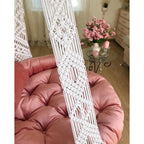 Luxurious macrame swing knot detail