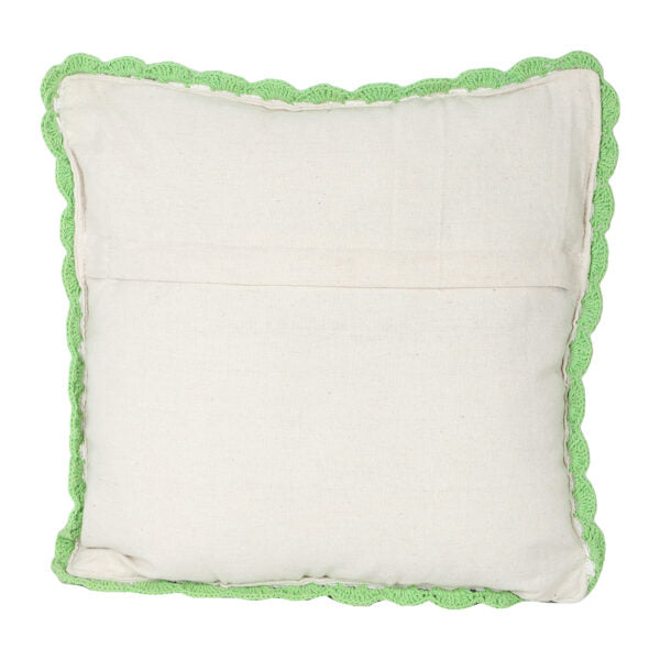 Abstract Cotton Crochet Cushion Covers | Handwoven | 16"x16"