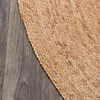 Natural round jute rug size guide — handwoven eco-friendly India