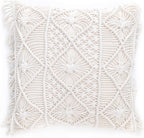 Boho Macrame Cushion Cover close-up