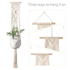 Macrame plant hanger 39 inch featured — handwoven India