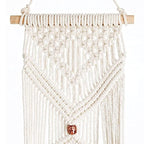 Macrame plant hanger 39 inch angle — handwoven artisan India