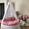 Luxurious macrame swing main view