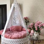 Luxurious macrame swing main view