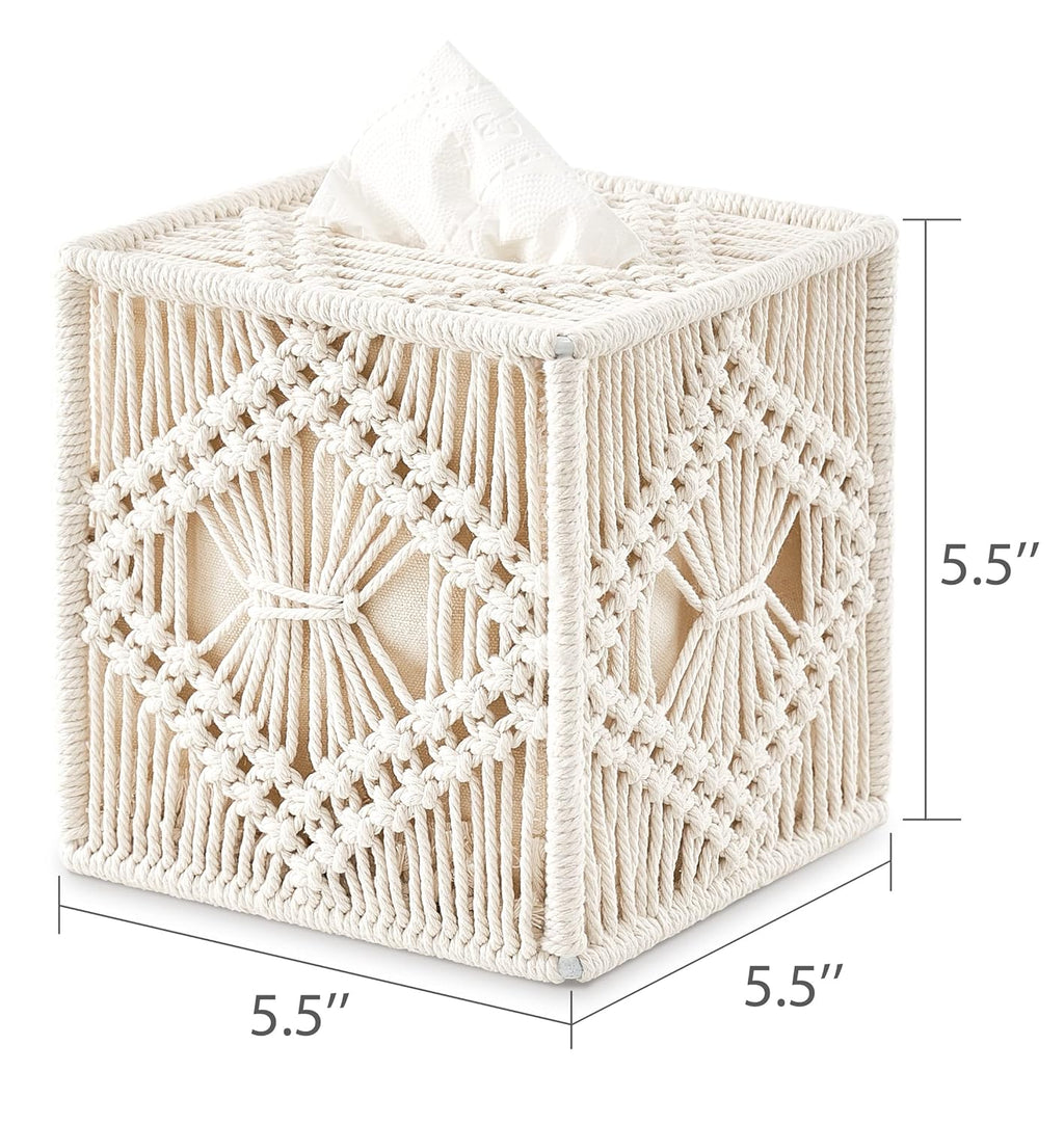 Handmade Macrame Tissue Box Cover