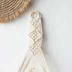 Macrame Boho Decor Wall Hanging Shelf, 12x5 In