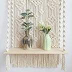 Bohemian Macrame Wall Hanging Shelf Planter