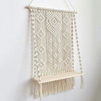 Bohemian Macrame Wall Hanging Shelf Planter