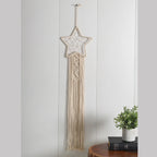Beautiful Star Knotted Home Wall Decor Cotton Macrame Wall Hanging