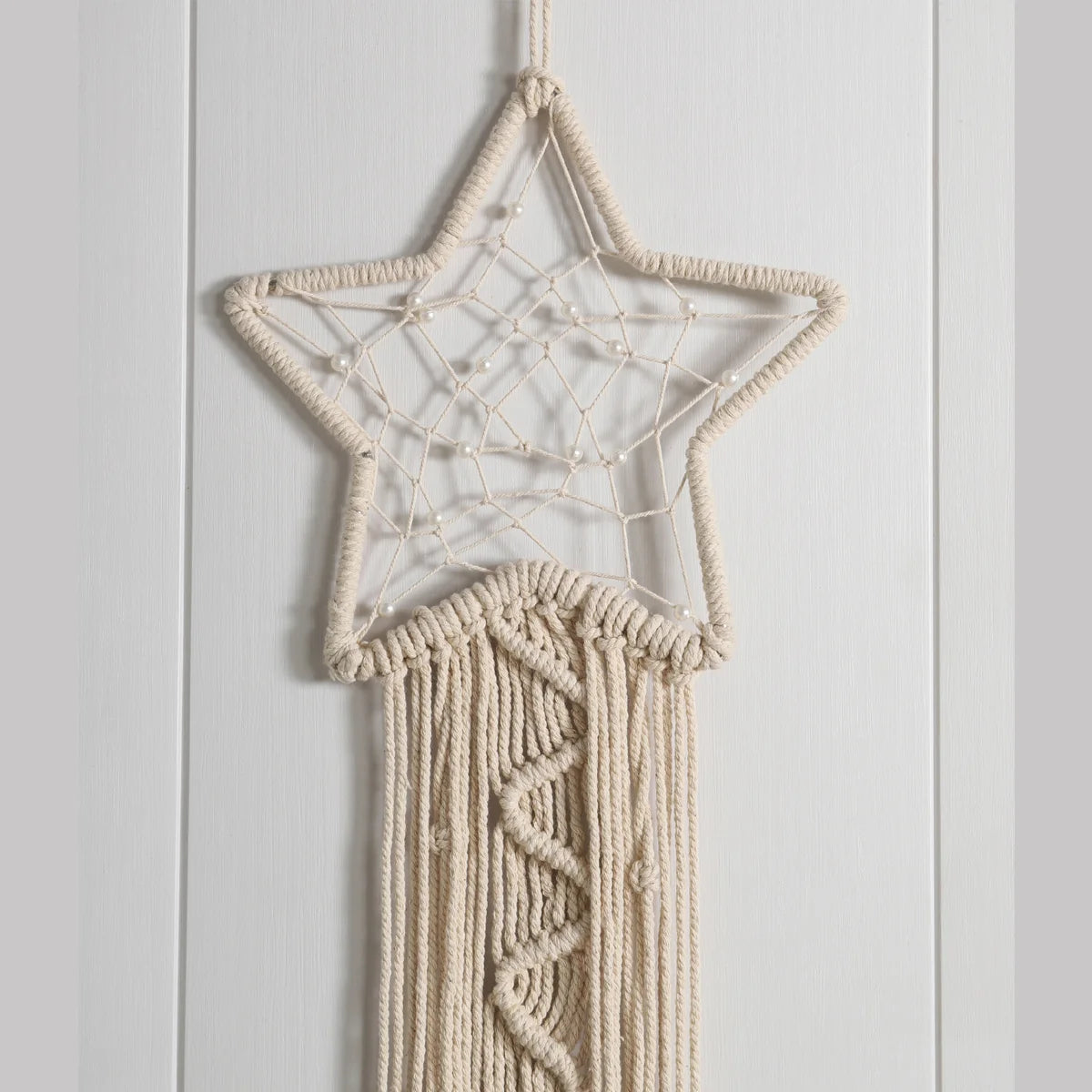 Beautiful Star Knotted Home Wall Decor Cotton Macrame Wall Hanging