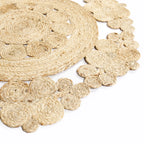 Brown Braided Jute Rug