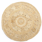 Brown Braided Jute Rug