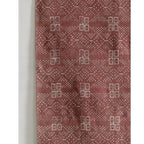 Burgundy Block Printed Rug