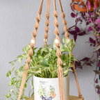Macrame Planter in Square Shape - close-up detail 3