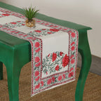 Floral Print Cotton Table Runner