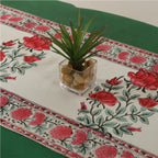 Floral Print Cotton Table Runner
