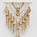Boho Macrame Beautiful Wall Tapestry in Beige - front view