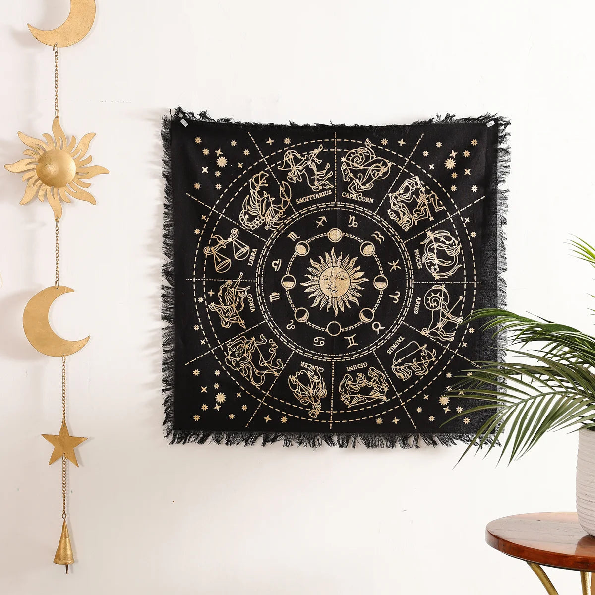 Golden Zodiac Poster Tapestry