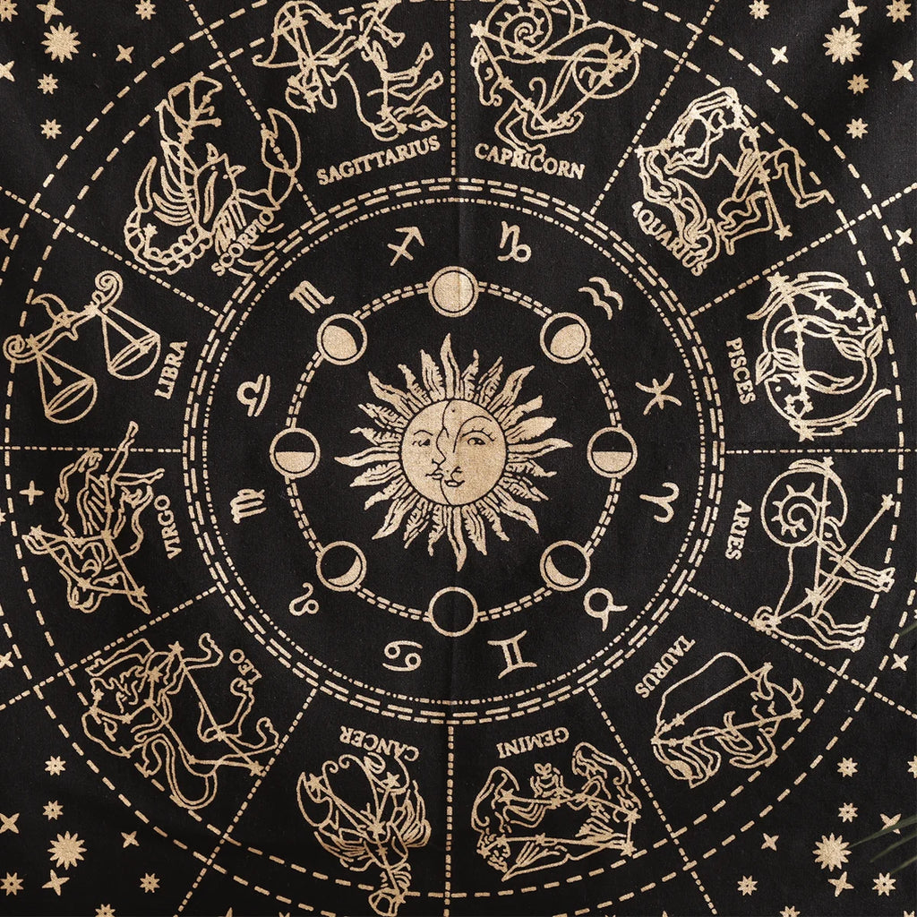 Golden Zodiac Poster Tapestry