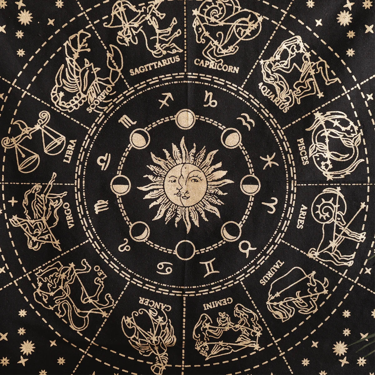 Golden Zodiac Poster Tapestry