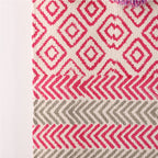 Hand Printed Macrame Woven Wall Hanging Tapestry