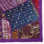 Purple Handmade embroidered tapestry