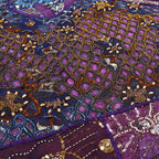 Purple Handmade embroidered tapestry