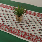 Handmade Floral Print Cotton Table Runner