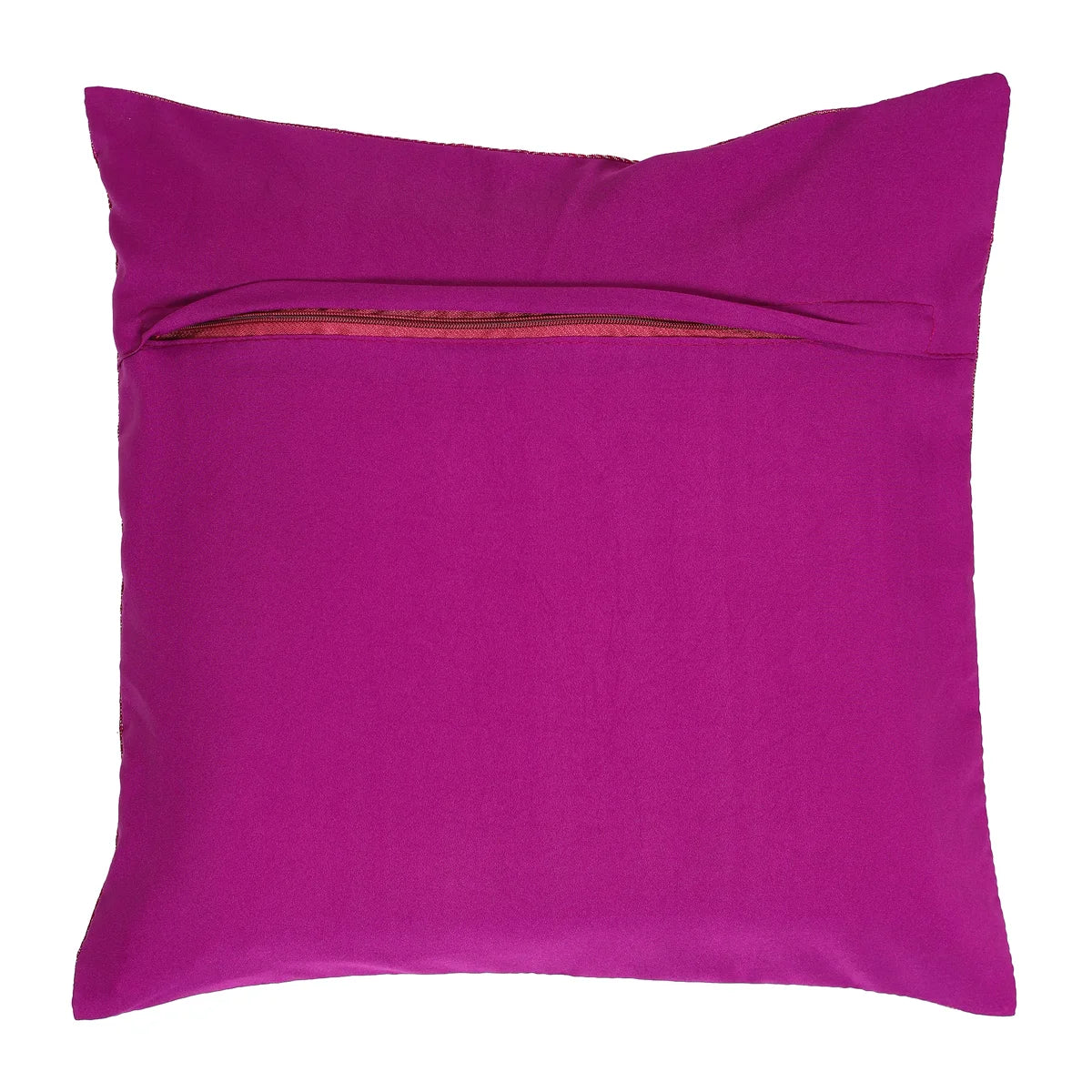 Indian Light Purple Mandala Silk Cushion Cover