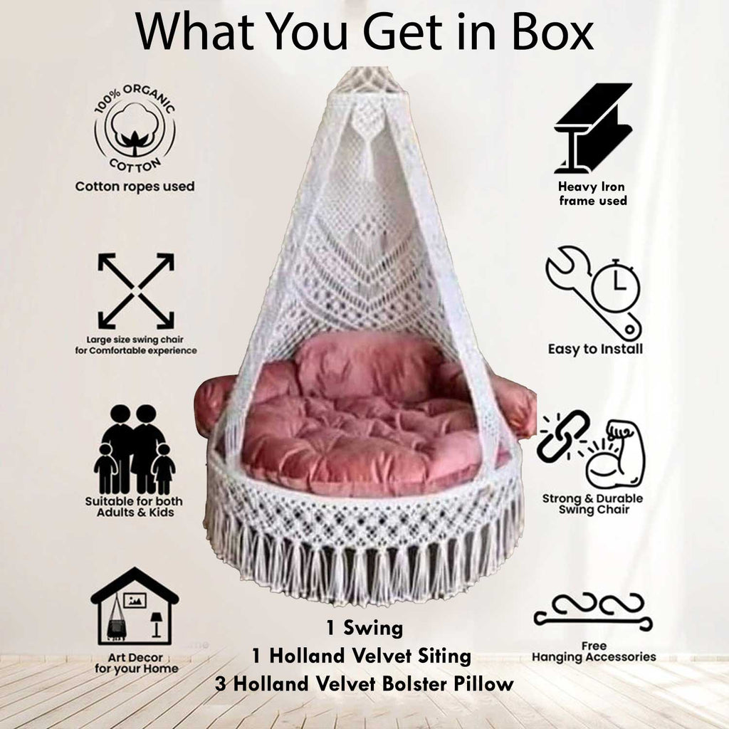 Macrame swing size information