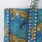 Jaguar Print Reusable Quilted Shopping Bags