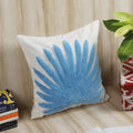 Hand-tufted sunrise cushion cover styled on sofa