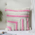 Tufted cushion cover styled on a sofa