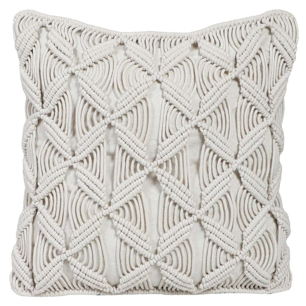 Cotton Macrame Cushion Cover main view