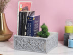 Grey Macrame Hamper Gift Basket detail