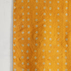 Block Printed Mustard Polka Dot Rug