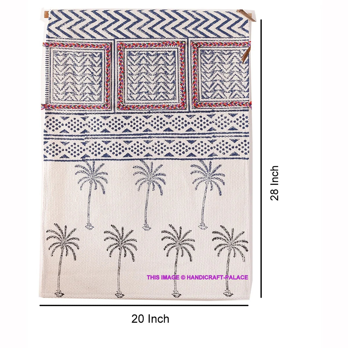 Palm Tree Printed Wall Hanging Home Decor Macrame