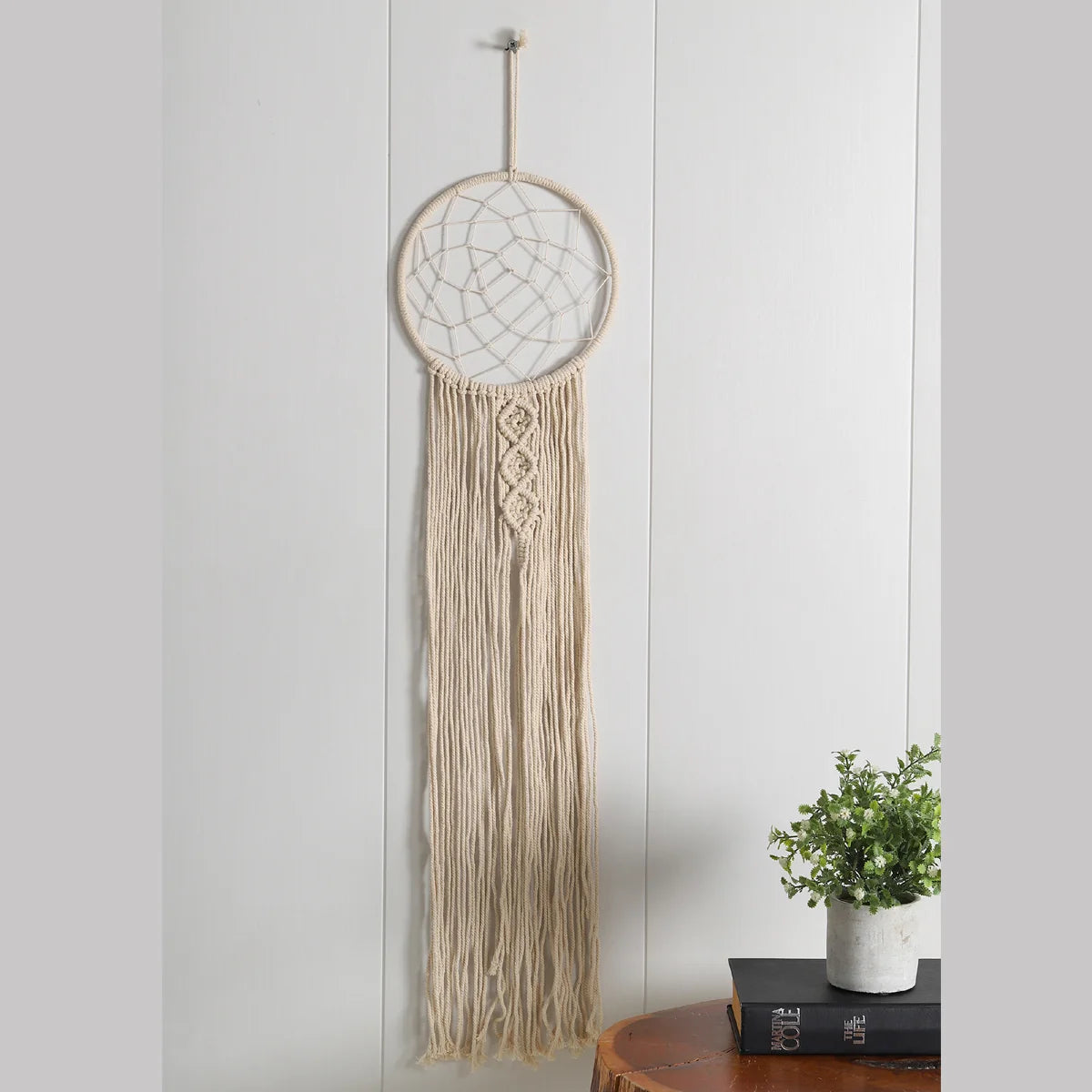 Rise Sun Knotted Good Vibes Cotton Macrame Wall Hanging