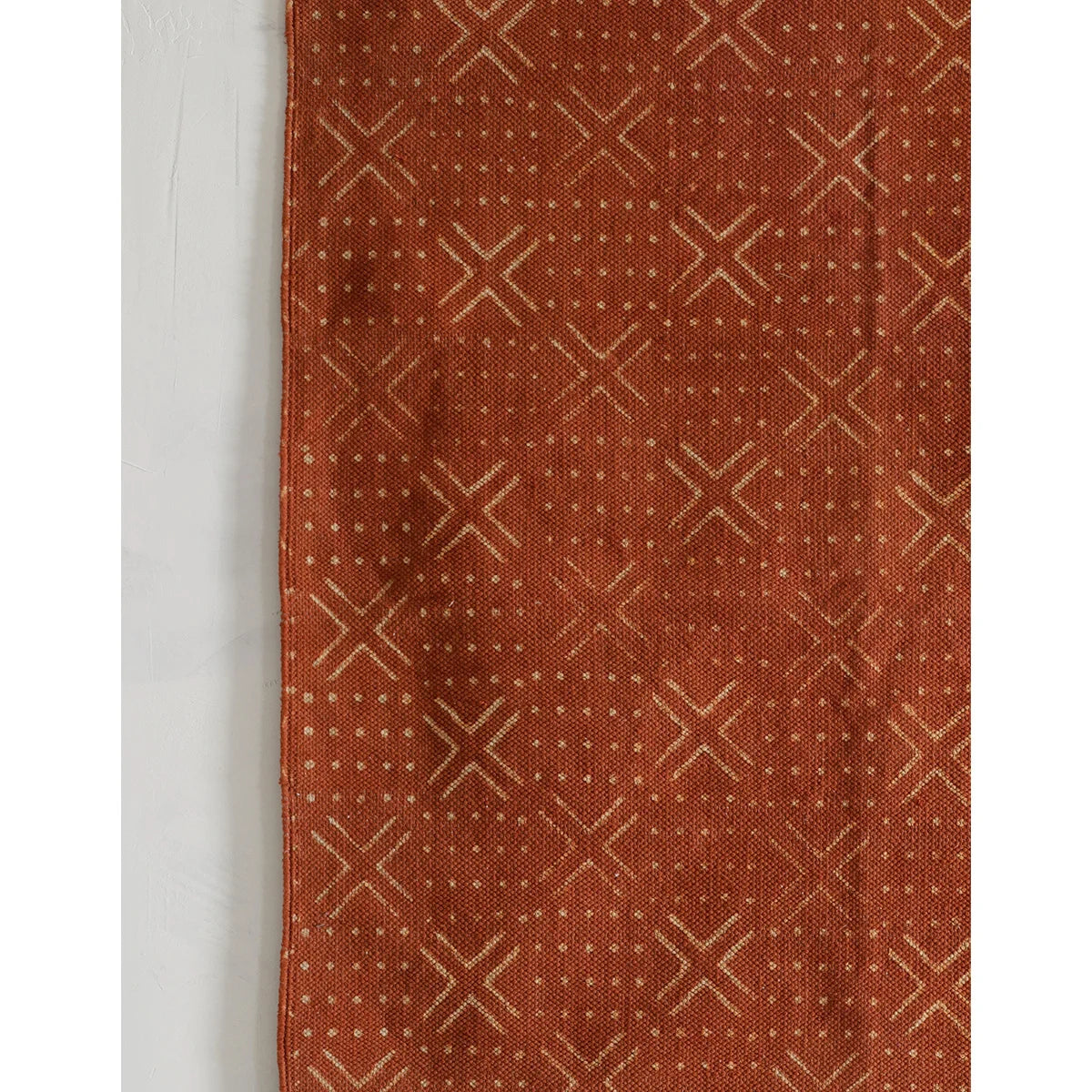 Rust Block Printed Rug