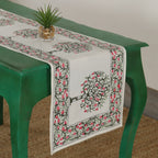 Tree Printed Cotton Table Runner Home Party Decor