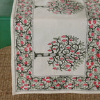 Tree Printed Cotton Table Runner Home Party Decor