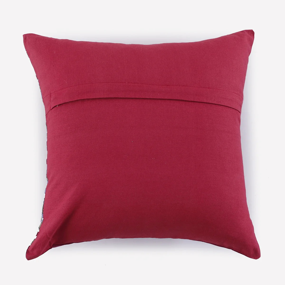 White Elephant Mandala Design Cushion Cover