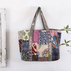 Women And Man Beautiful Patchwork Cotton Grocery Shopping Bags