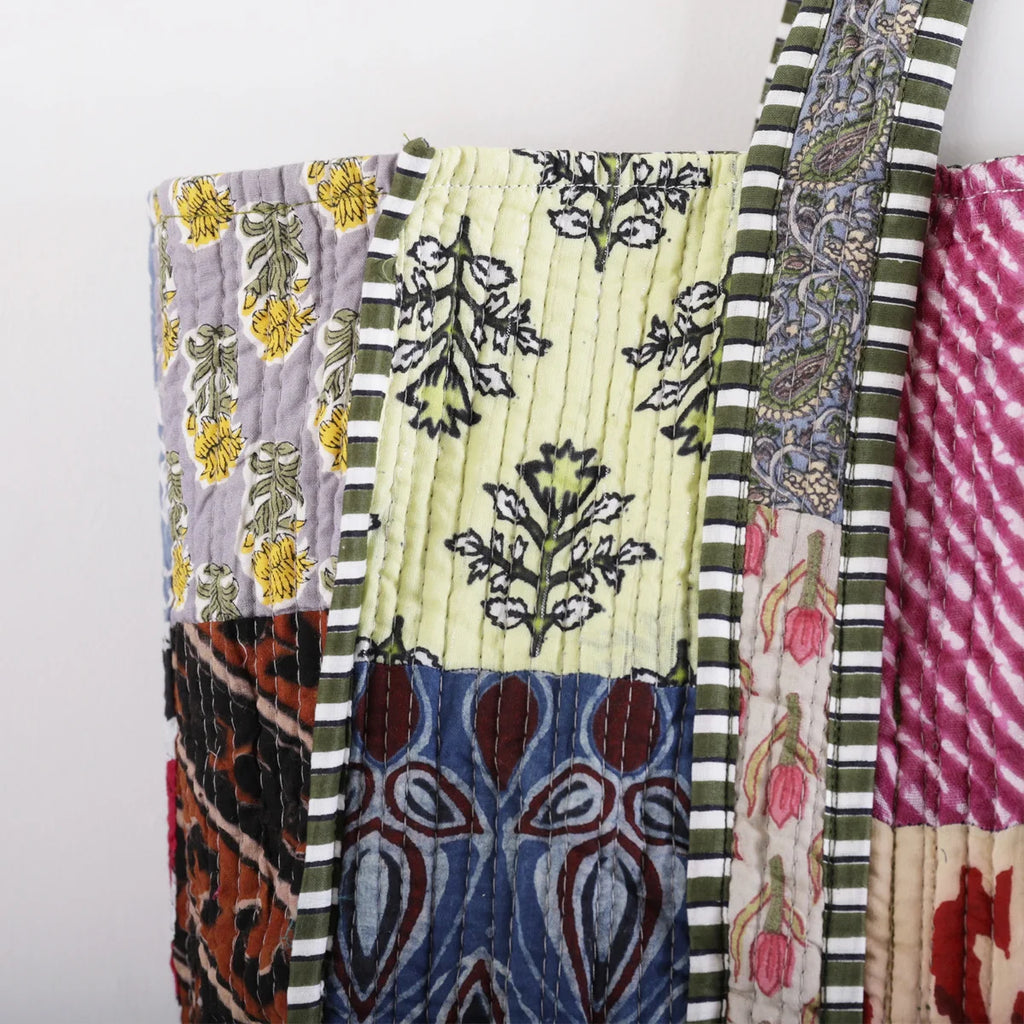 Women And Man Beautiful Patchwork Cotton Grocery Shopping Bags