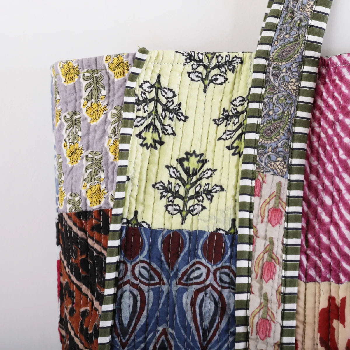 Women And Man Beautiful Patchwork Cotton Grocery Shopping Bags