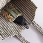 Women Tiger Print Quilted Shopping Bags